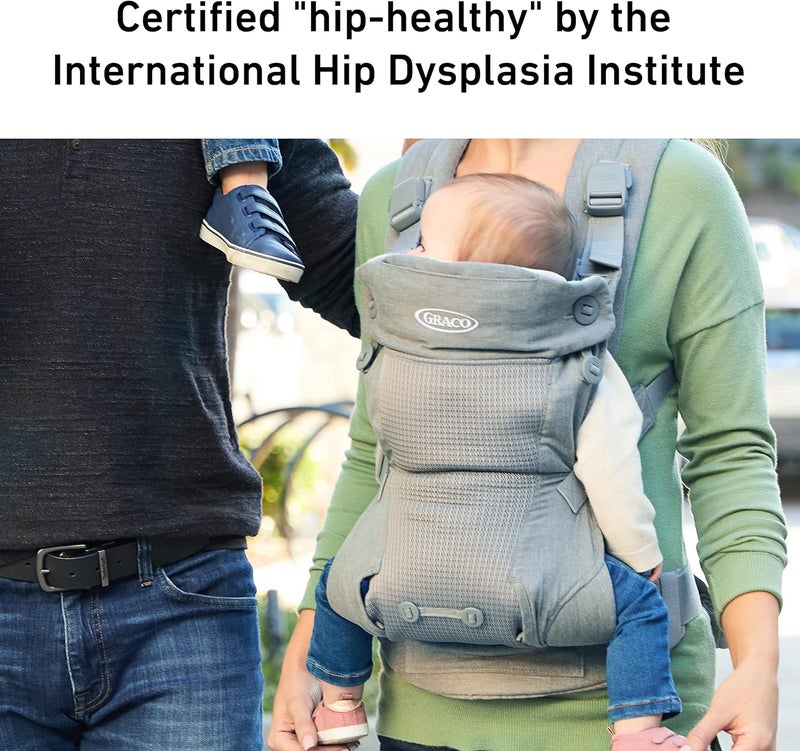 Graco Cradle Me 4 in 1 Baby Carrier | Includes Newborn Mode with No Insert Needed, Black Onyx - Image 4