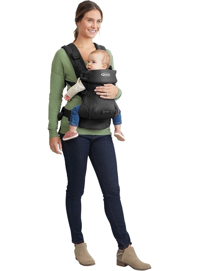 Graco Cradle Me 4 in 1 Baby Carrier | Includes Newborn Mode with No Insert Needed, Black Onyx - Image 2