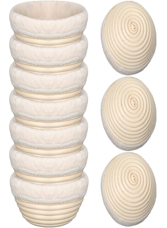 ايرينير مجموعة أدوات تخمير العجين من إيريناري، 10 قطع، سلة تخمير العجين المستدير، سلة تخمير العجين المخمر، وعاء خبز من الخيزران مع بطانة ومكشطة، هدية مثالية للمبتدئين والمحترفين في الخبز المنزلي (5 بوصة). - Image 2