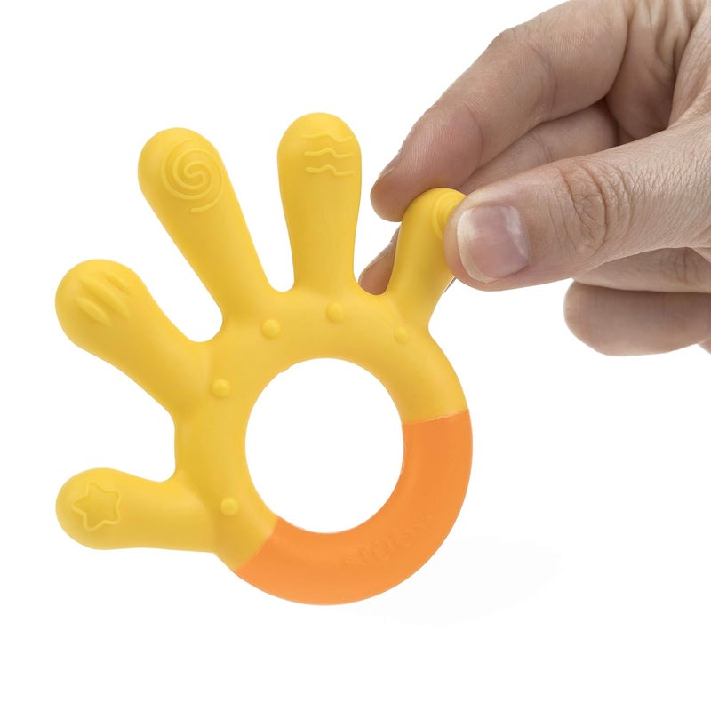Nuby مجموعة عضاضات نوبى ثلاث خطوات 3 عبوات 3 أشهر أسطح عضاضة ناعمة وصلبة - Image 2