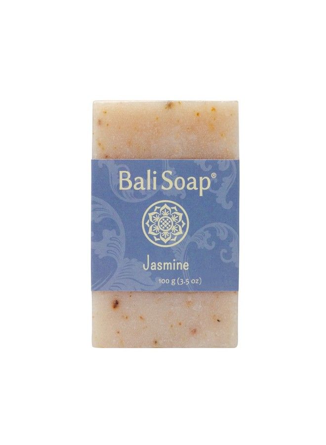 Bali Soap صابون الياسمين الطبيعي للرجال والنساء - صابون للاستحمام والجسم والوجه - صابون نباتي يدوي الصنع - صابون مقشر - عبوة 3 قطع 35 أونصة لكل منها - Image 2