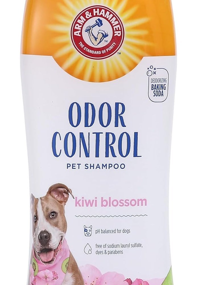Arm & Hammer Super Deodorizing Shampoo for Dogs | Odor Eliminating Dog Shampoo for Smelly Dogs & Puppies With Arm & Hammer Baking Soda | Kiwi Blossom Scent, 20 Fl Oz - Image 1