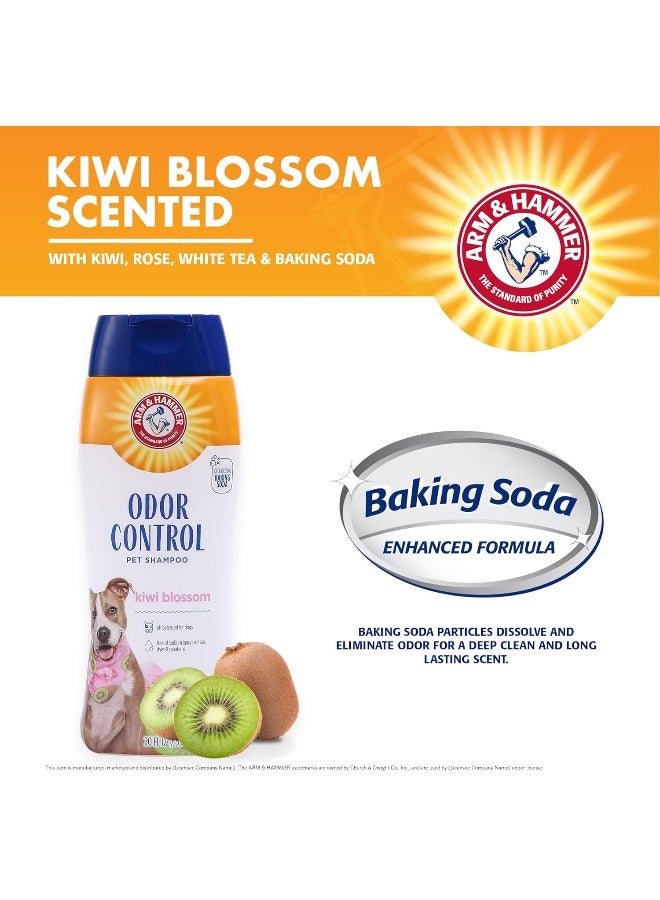 Arm & Hammer Super Deodorizing Shampoo for Dogs | Odor Eliminating Dog Shampoo for Smelly Dogs & Puppies With Arm & Hammer Baking Soda | Kiwi Blossom Scent, 20 Fl Oz - Image 3