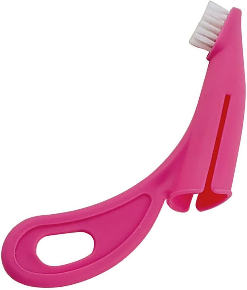 OPPWONG Dog Finger Toothbrush Soft Ergonomic Grip for Oral Care Kit for Dogs Cats 1 Pack (Red) - Image 3