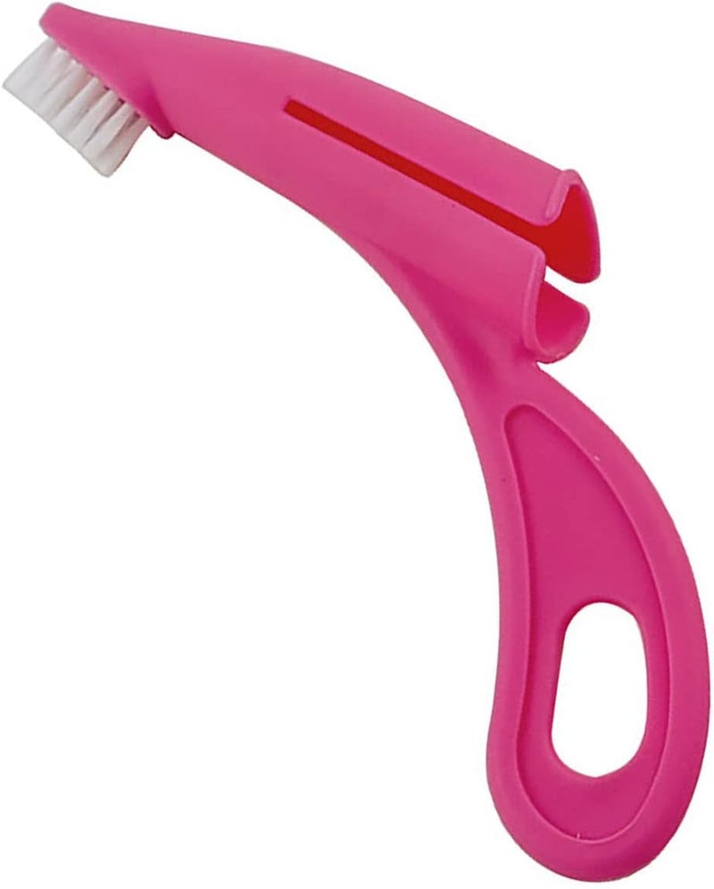 OPPWONG Dog Finger Toothbrush Soft Ergonomic Grip for Oral Care Kit for Dogs Cats 1 Pack (Red) - Image 2