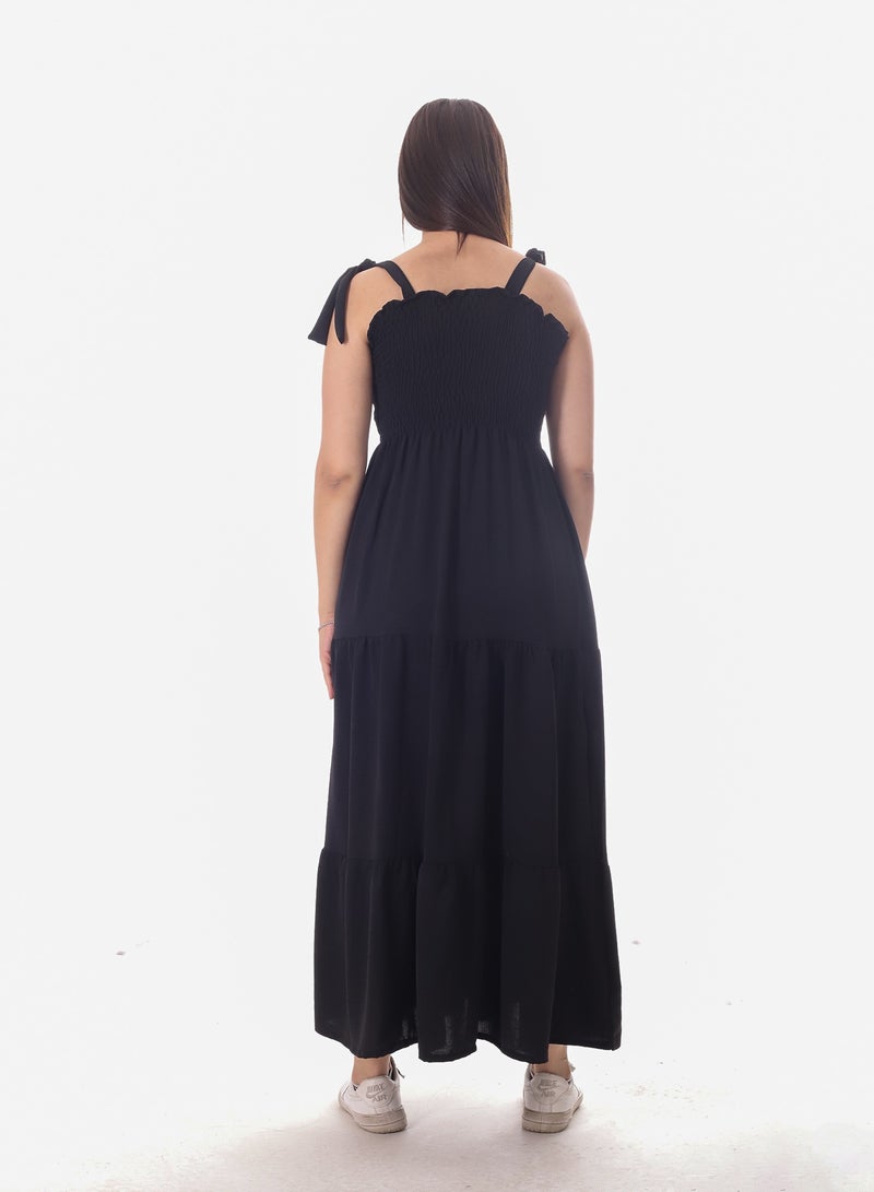 BEBO Women's long plain dress - Image 2