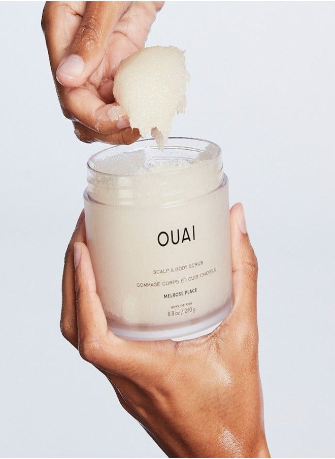Ouai - OUAI Scalp & Body Scrub - Melrose Place Fragrance, Exfoliating & Hydrating, 250g - Image 1