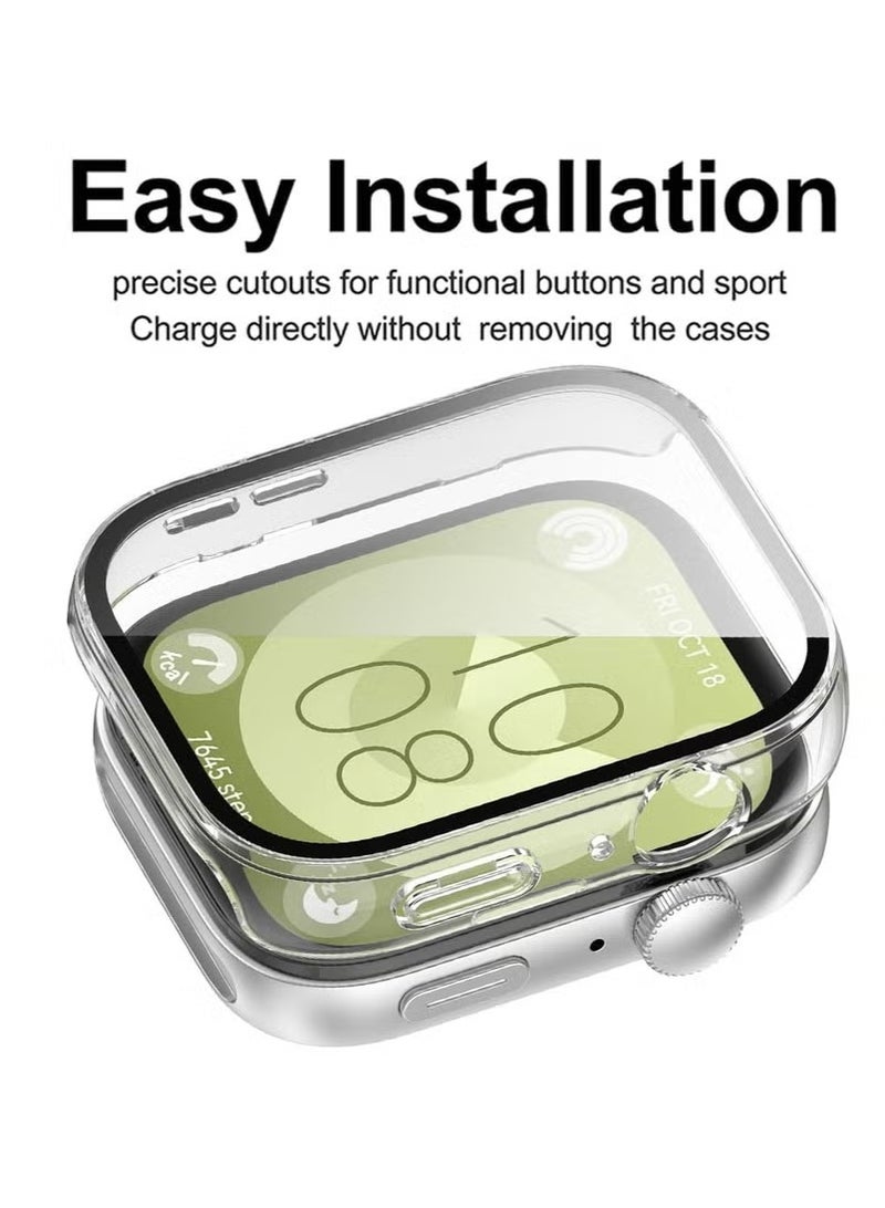 Huawei Fit 3 Protective Case, Surrounded By Soft Tpu Plated Bumper, Suitable For Ultra-Thin Protective Cover Accessories Of Huawei Fit 3 Watch (Transparent) - Image 4