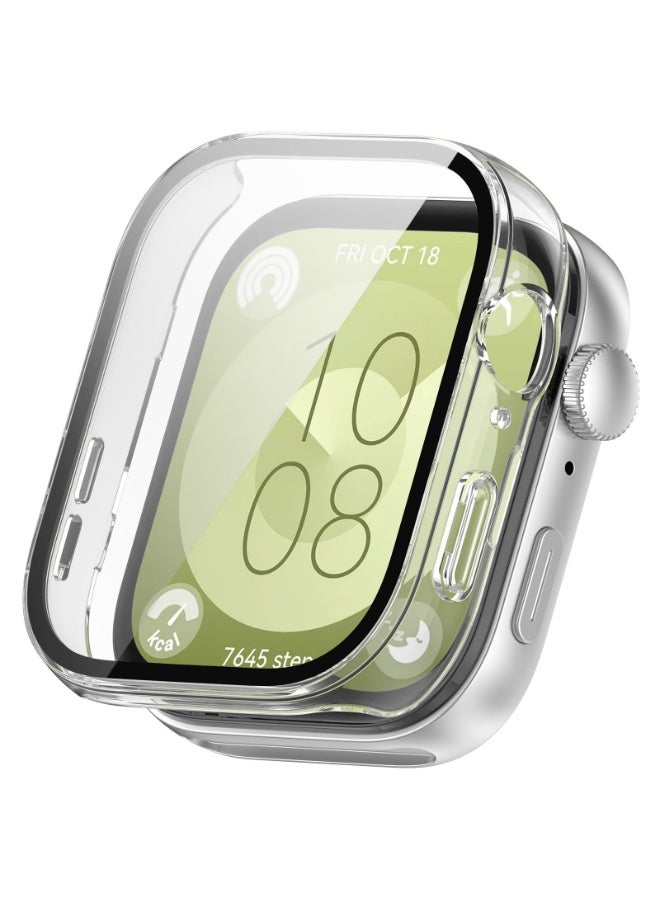 Huawei Fit 3 Protective Case, Surrounded By Soft Tpu Plated Bumper, Suitable For Ultra-Thin Protective Cover Accessories Of Huawei Fit 3 Watch (Transparent) - Image 2