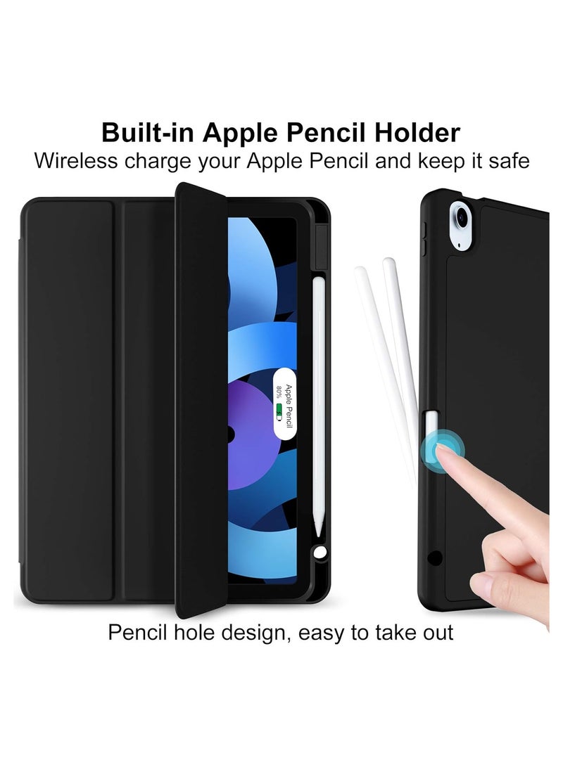 Case for iPad Air 11-inch (M2) 2024 Tri-Fold Smart Tablet PU Leather Case, Hard PC Back Shell Slim Case Multi- Viewing Angles Stand Hard Shell Folio Case Cover with Auto Wake up  - Image 5