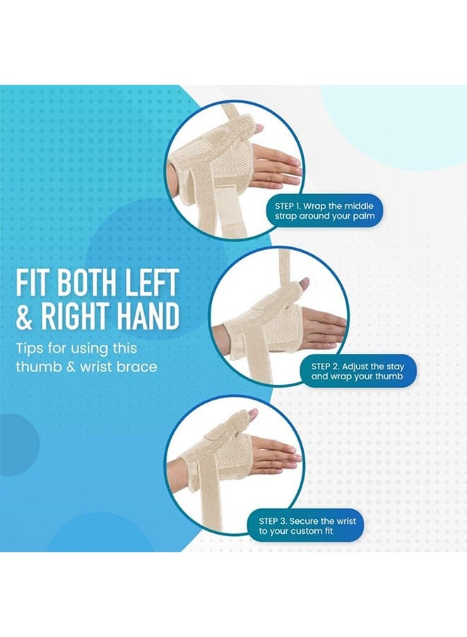 Flexible Splint Wrist Thumb Support Brace For Tendonitis Arthritis Breathable Thumb Protector Guard Fits Right And Left Hand - Image 5