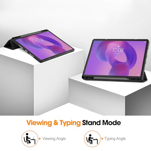 ProElite Cover for Lenovo Idea Tab Pro 12.7 inch 2025 case Cover, Soft Flexible Flip Case Cover for Lenovo Idea Tab Pro 12.7 inch 2025 [Recoil Series] - Marble Purple - Image 4