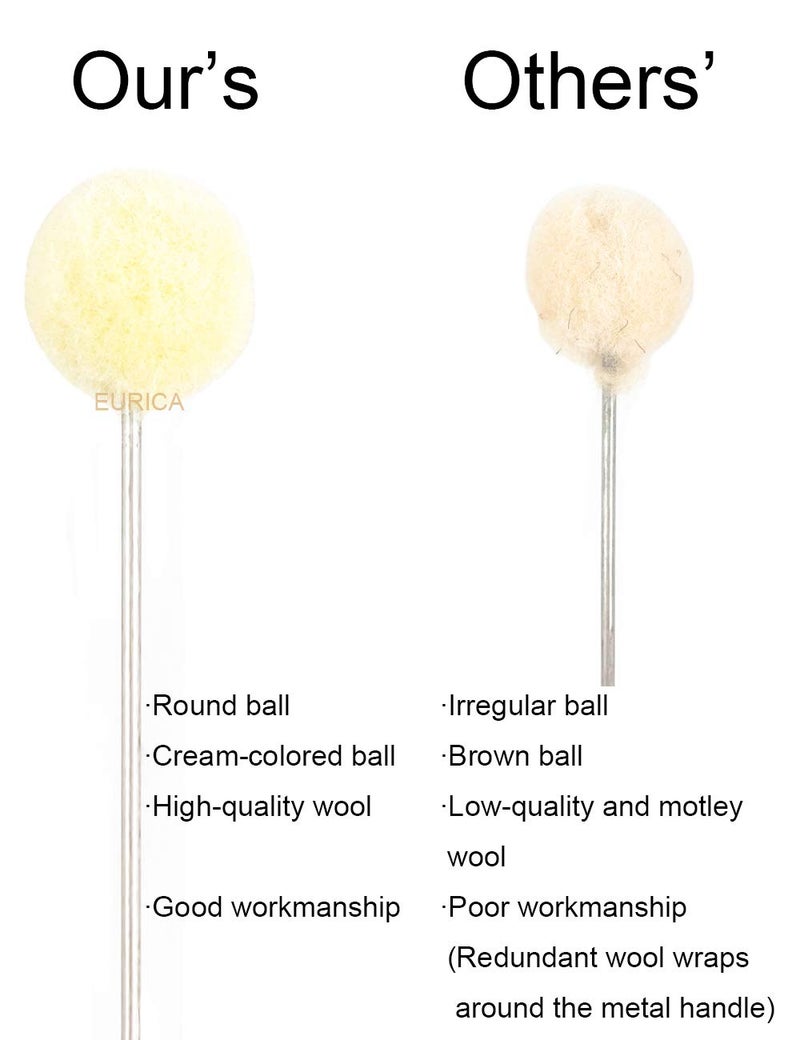 EUICAE Wool Daubers Leather Dye Leather Tool Wool Balls Brush Leathercraft Tools and Supplies Leather Crafting Tools Leather Craft Sponge Daubers with Metal Handle for DIY Crafts Projects Shoe Polish (100) - Image 3