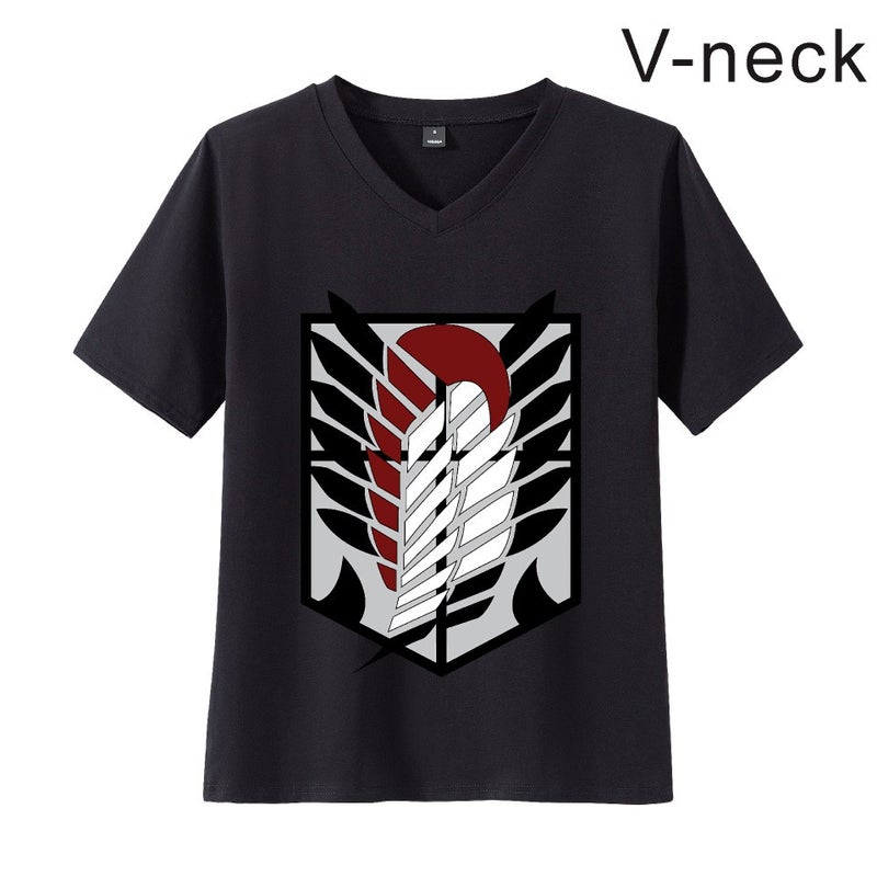 Attack Giant Attack On Titan Logo Couple Short Sleeve Men'S And Women'S Same T-Shirt Fashion Brand Summer - Image 5
