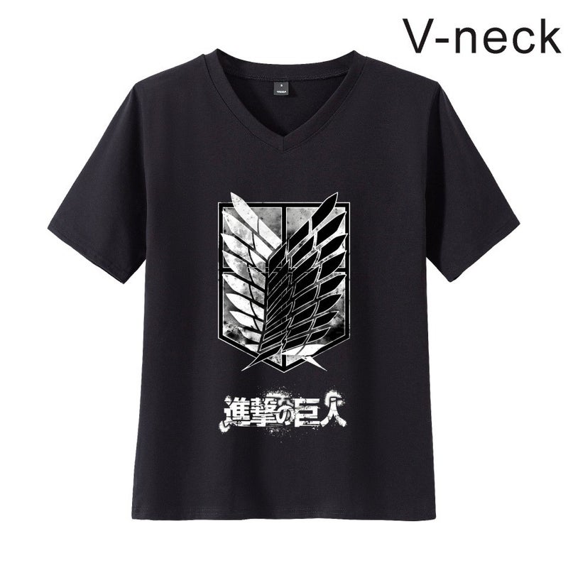 Attack Giant Attack On Titan Logo Couple Short Sleeve Men'S And Women'S Same T-Shirt Fashion Brand Summer - Image 4