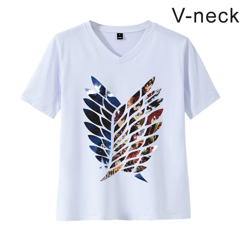 Attack Giant Attack On Titan Logo Couple Short Sleeve Men'S And Women'S Same T-Shirt Fashion Brand Summer - Image 1