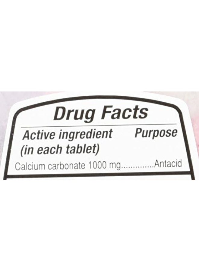 Kirkland Signature Chewable Ultra Strength Antacid/Calcium Supplement 1000mg 265 Count (Pack of 2)