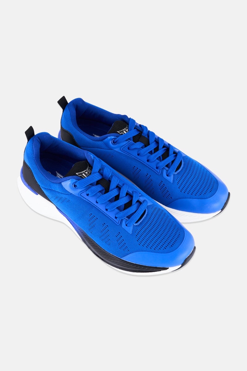 TapouT Men Lace Brand Logo Outdoor Shoes, Blue - Image 2