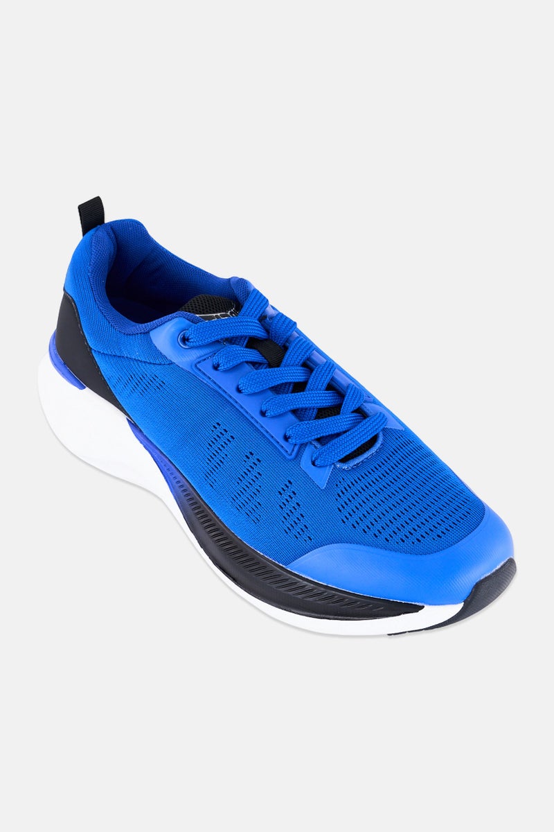TapouT Men Lace Brand Logo Outdoor Shoes, Blue - Image 1