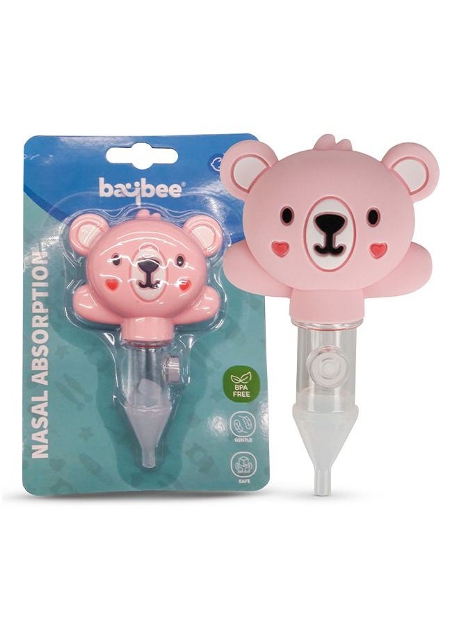 BAYBEE Baybee Newborn Nasal Aspirator for Babies Silicone Nose Cleaner Baby Snot Device Kids Reusable Cold Relief Vacuum Nasal Mucus Aspirator, Anti Reflux Protection Relieves for Infants  - Image 1