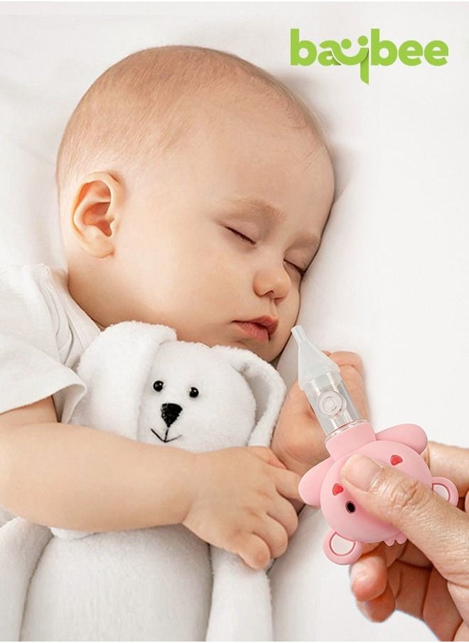 BAYBEE Baybee Newborn Nasal Aspirator for Babies Silicone Nose Cleaner Baby Snot Device Kids Reusable Cold Relief Vacuum Nasal Mucus Aspirator, Anti Reflux Protection Relieves for Infants  - Image 4
