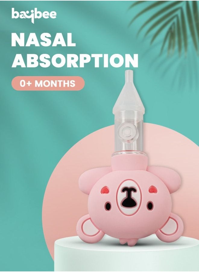 BAYBEE Baybee Newborn Nasal Aspirator for Babies Silicone Nose Cleaner Baby Snot Device Kids Reusable Cold Relief Vacuum Nasal Mucus Aspirator, Anti Reflux Protection Relieves for Infants  - Image 5