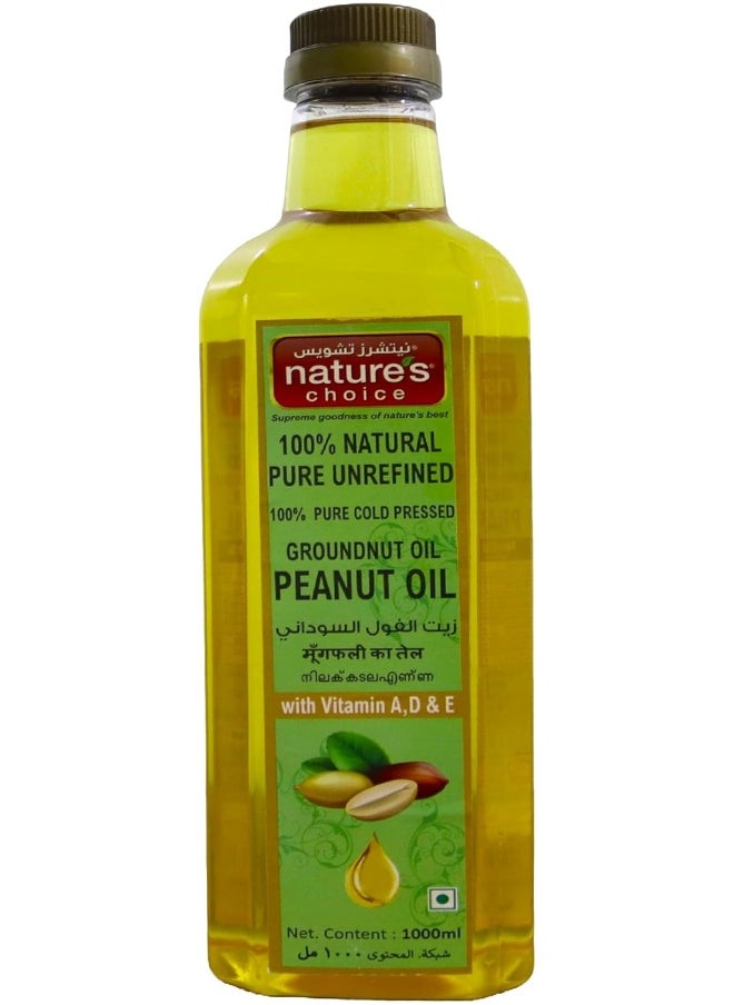 Nature's Choice Natures Choice Peanut (Ground Nut) Oil 1000 ml  - Image 1