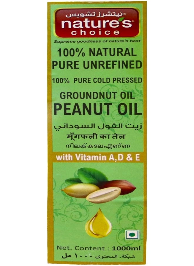 Nature's Choice Natures Choice Peanut (Ground Nut) Oil 1000 ml  - Image 4