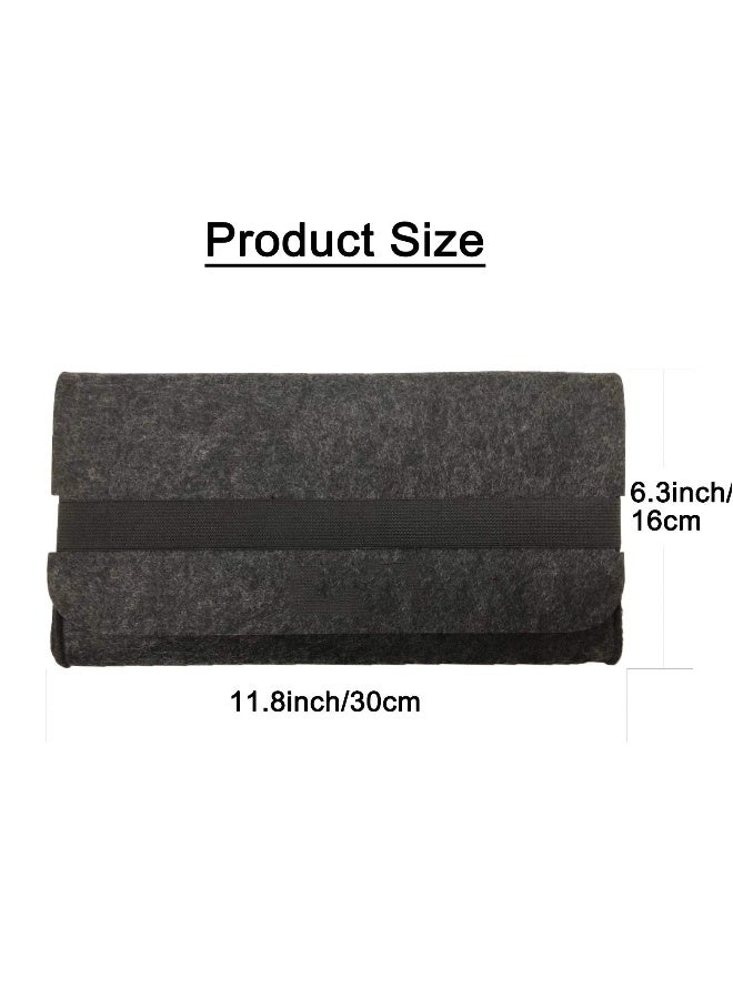 Keyboard Cover, KASTWAVE Keyboard Cover for Logitech K380 Bluetooth Multi-Device Wireless Keyboard Felt Travel Bag Protective Sleeve Pouch (Black)  - Image 5