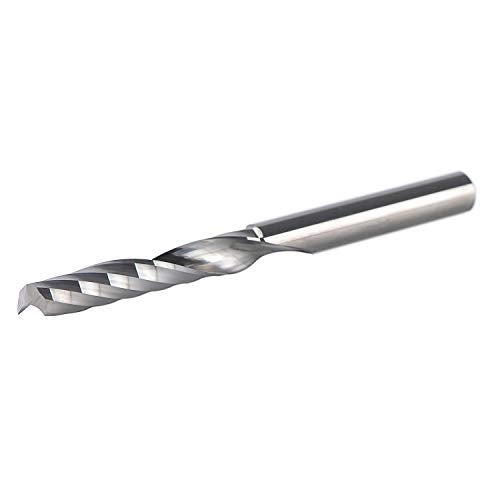 SpeTool Extra Long O Flute Spiral End Mill Carbide Router Bits 1-1/2 inch Cutting Length Single Flute Upcut for Acrylic PVC MDF Aluminum Cutter - Image 4