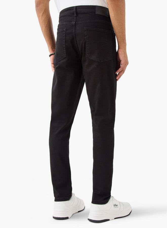 Lee Cooper Skinny Fit Jeans with Button Closure and Pockets - Image 3