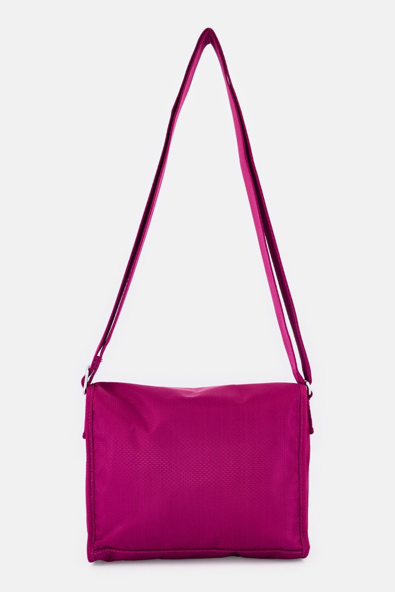 kipling Women Brand Logo Cross Body Bag, Purple - Image 2