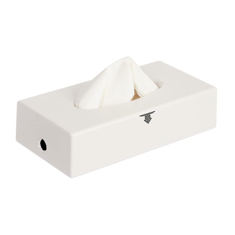 TARGET HYGIENE Facial Tissue Paper Box Holder Dispenser Hotel Bathroom Table Top Facial Tissue Paper Holder Car Tissue Box with Lock with 1 Packet Soft Facial Tissue - Image 1