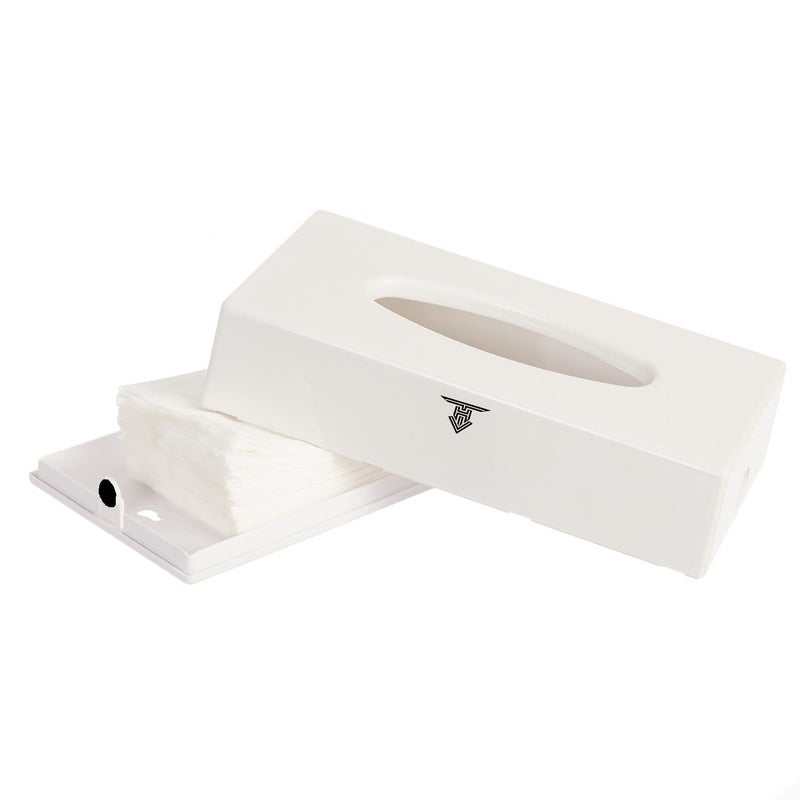 TARGET HYGIENE Facial Tissue Paper Box Holder Dispenser Hotel Bathroom Table Top Facial Tissue Paper Holder Car Tissue Box with Lock with 1 Packet Soft Facial Tissue - Image 3