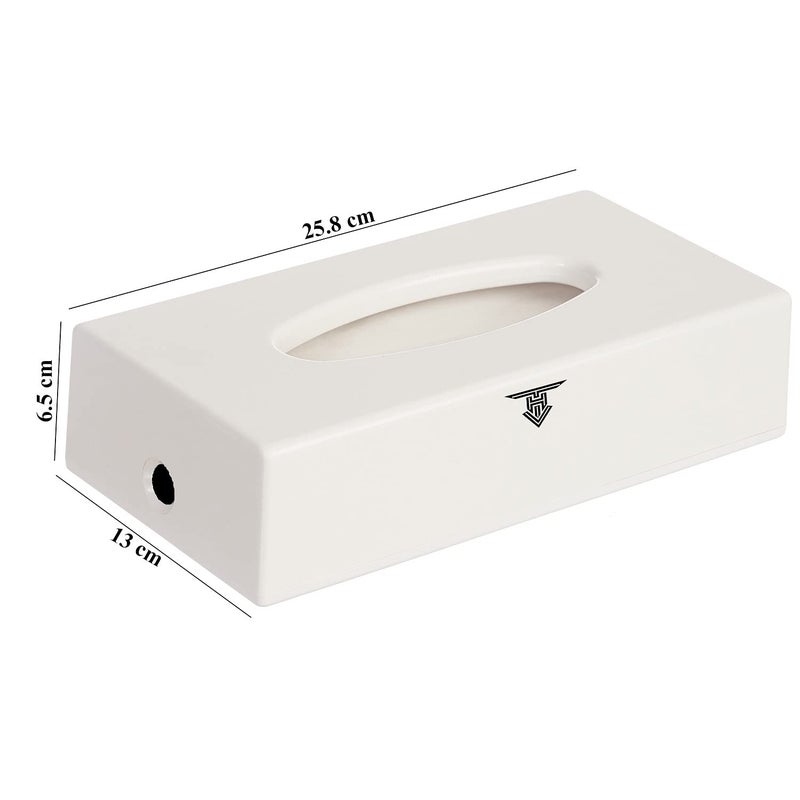 TARGET HYGIENE Facial Tissue Paper Box Holder Dispenser Hotel Bathroom Table Top Facial Tissue Paper Holder Car Tissue Box with Lock with 1 Packet Soft Facial Tissue - Image 2