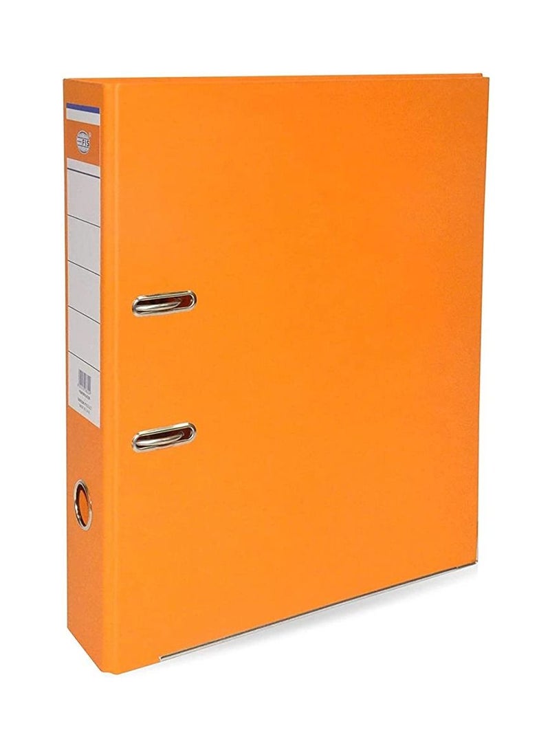 FIS Pack of 24 Pieces Fixed Mechanism Box File Folder Orange - Image 2