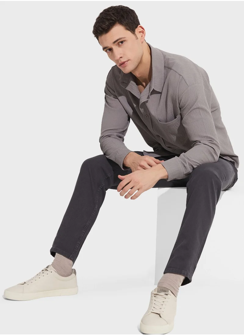 جون Essential Straight Fit Trousers
