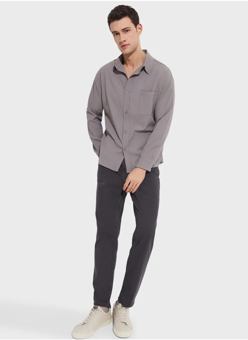 جون Essential Straight Fit Trousers