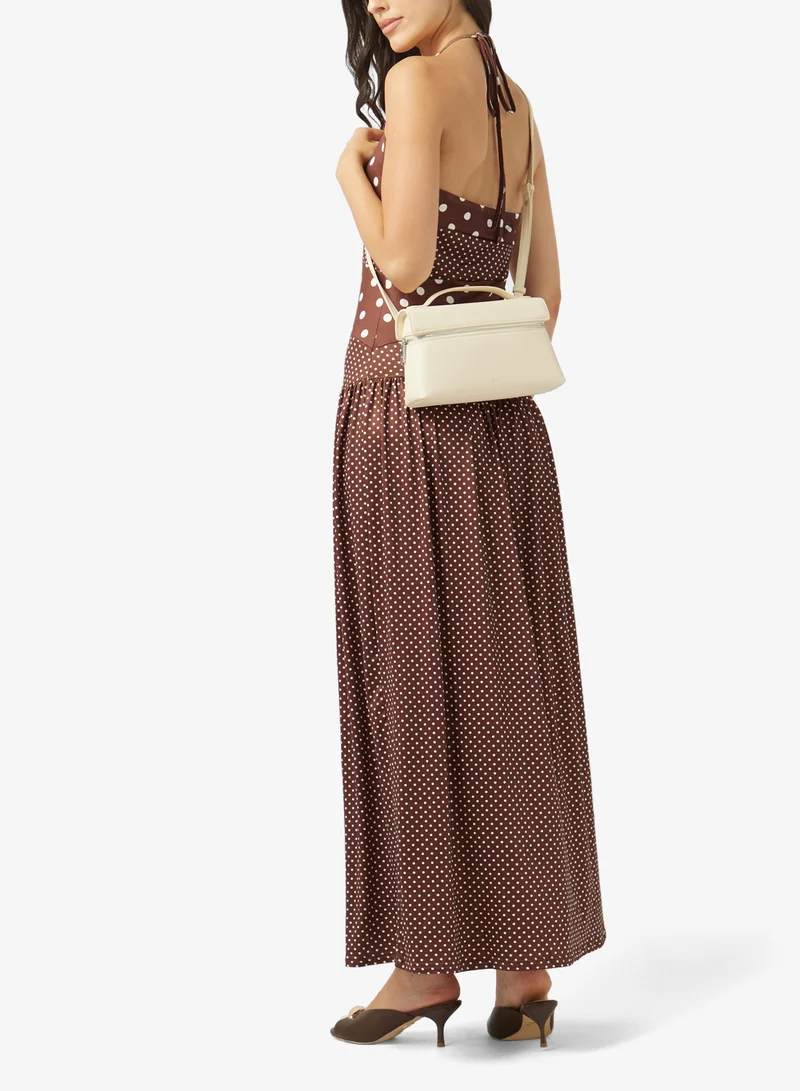 JW PEI Grainy leather White Thea Top Handle Vanity Bag for Women | Best Price UAE