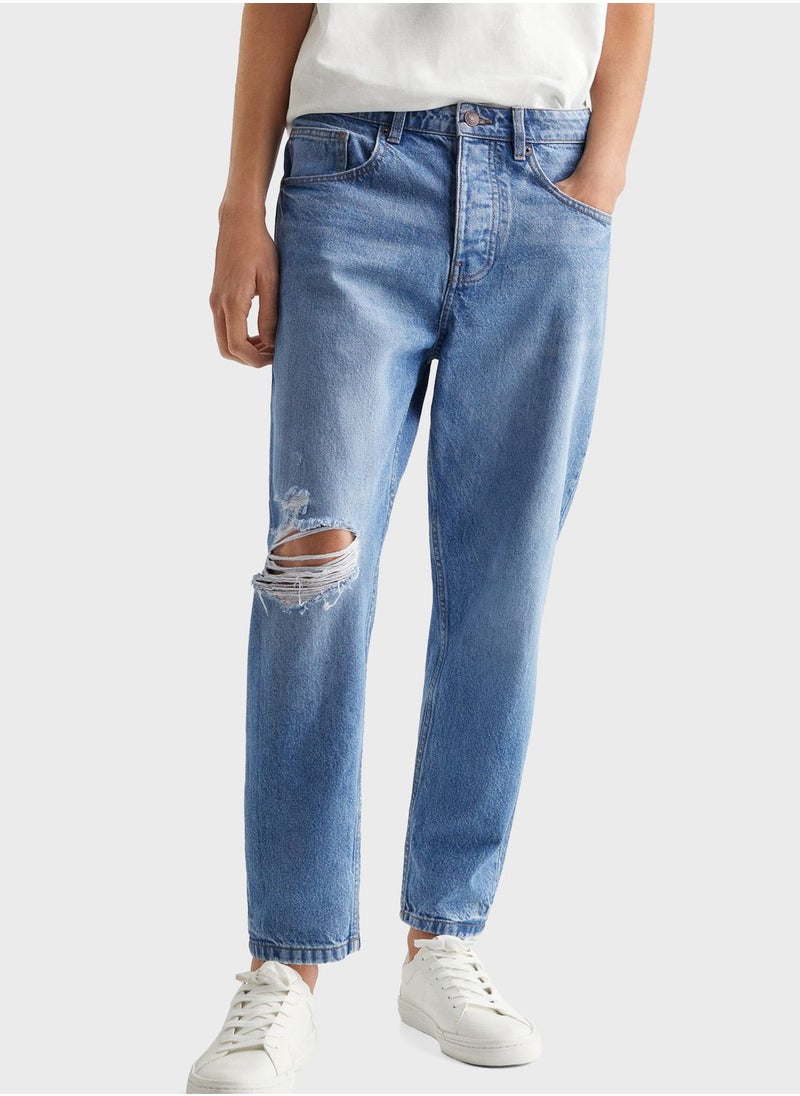 MANGO - Youth Tapered Fit Jeans - Image 1