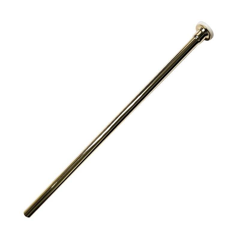 Westbrass D123-03 3/8" x 12" Brass Flat Head Toilet Riser Supply Line, Polished Brass - Image 5