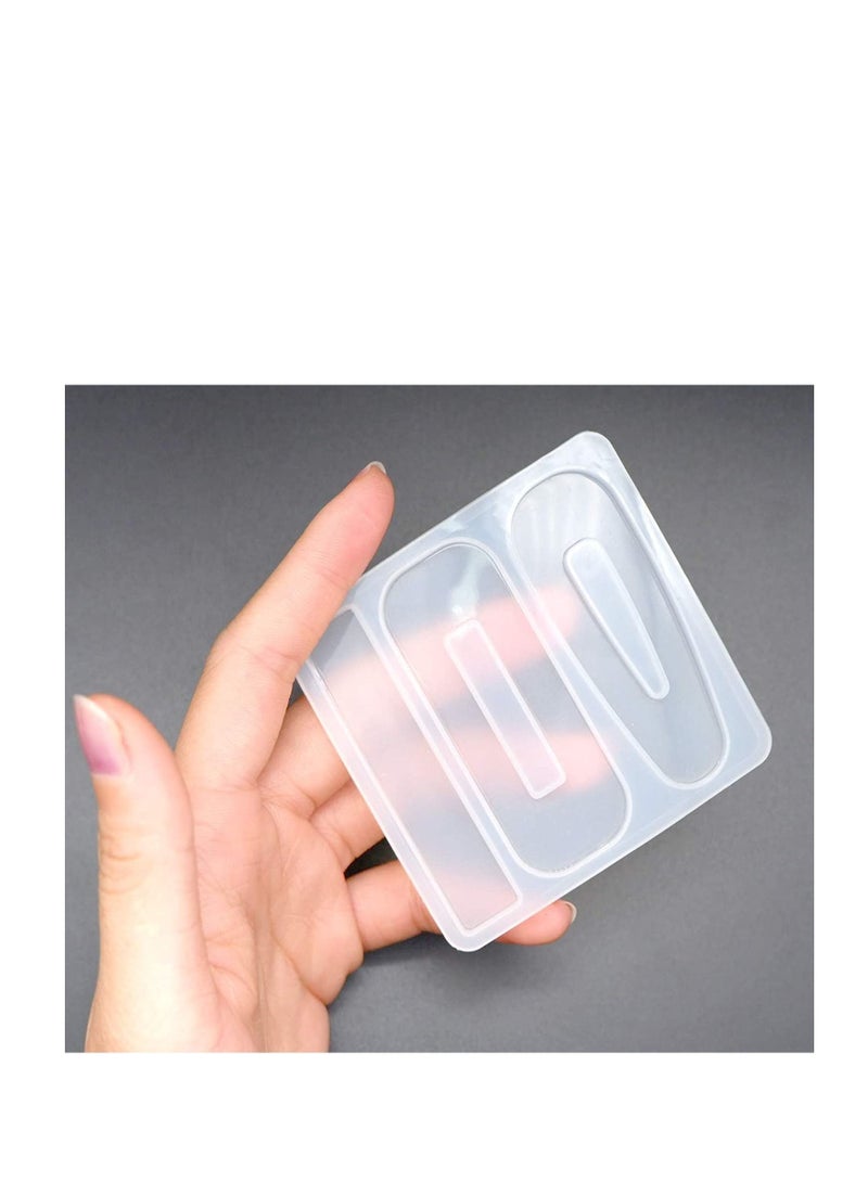 SYOSI Jewelry Casting Mold, Silicone Resin Molds DIY Hair Clip, and Barrettes for Pendant Making, Resin Hair Clips Mold for Pin Making, Hair Pin Silicone Resin Molds for Epoxy Resin Crafts 63 Pcs - Image 3