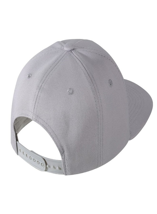 UALON Baseball Cap, Snapback Trucker Hat for Men & Women with American Flag and Adjustable, Breathable Mesh, Flat Bill Hats Gray, Gray, One size - Image 5