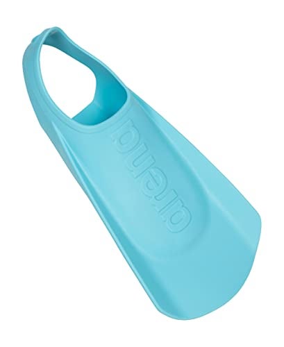 arena Unisex Kids Junior Swim Training Fins for Lap Swimming, Open Heel and Hydrodynamic Slits, Sky, Size 9-10 US - Image 2