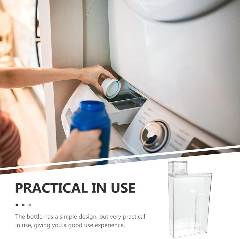 Laundry Detergent Dispenser, Laundry Soap Container for Liquid Detergent and Fabric Softener- ABS Plastic Farmhouse Jar Laundry Room Organizer - Image 4