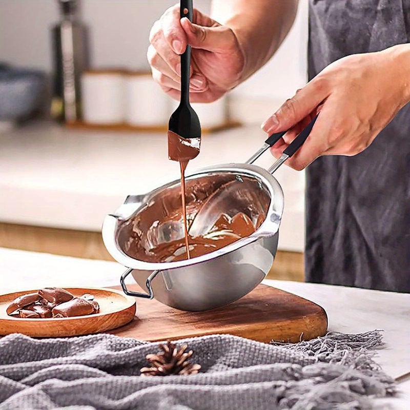 Double Boiler Pot 600ml 304 Stainless Steel for Melting Chocolate Wax Candle - Image 2