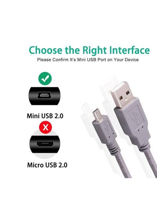 تايمي - كيبل بيانات USB صغير 5Pin إلى USB 2.0 ذكر للقرص الصلب والكاميرا والهاتف, وحدة تحكم بلاي ستيشن 3 بطول 10 متر - Image 1