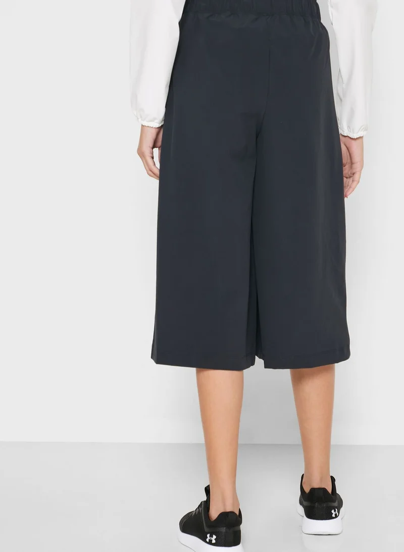 UNDER ARMOUR Essential Cropped Wide Leg Pants
