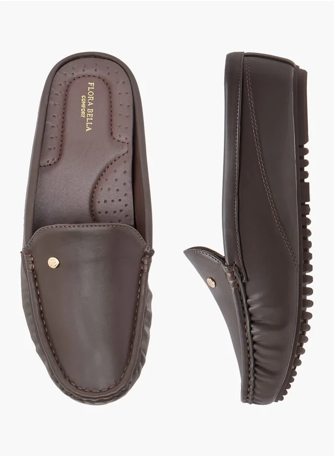Flora Bella By Shoexpress Solid Slip-On Mules