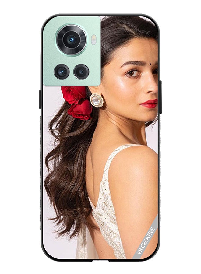 Protective Case Cover For OnePlus Ace Bollywood Actress Alia Bhatt Design Multicolour